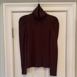 Veronica Beard Dark Brown Turtleneck Sweater